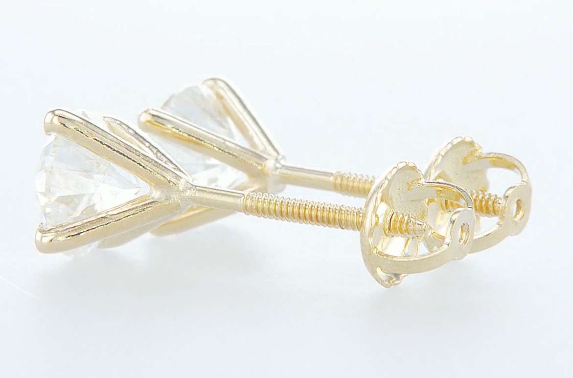 14 kt. Yellow gold - Earrings - 2.00 ct Diamond - Diamonds - Image 5 of 7