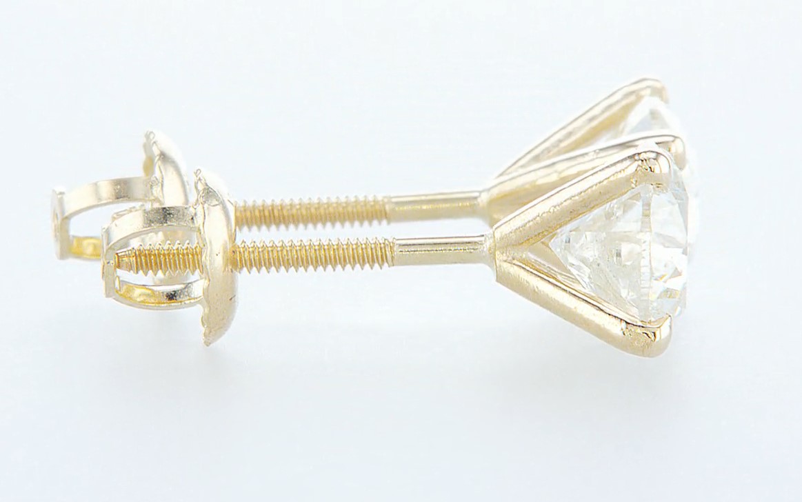 14 kt. Yellow gold - Earrings - 2.00 ct Diamond - Diamonds - Image 7 of 7