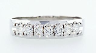 14 kt. White gold - Ring Diamond-0.49CTW