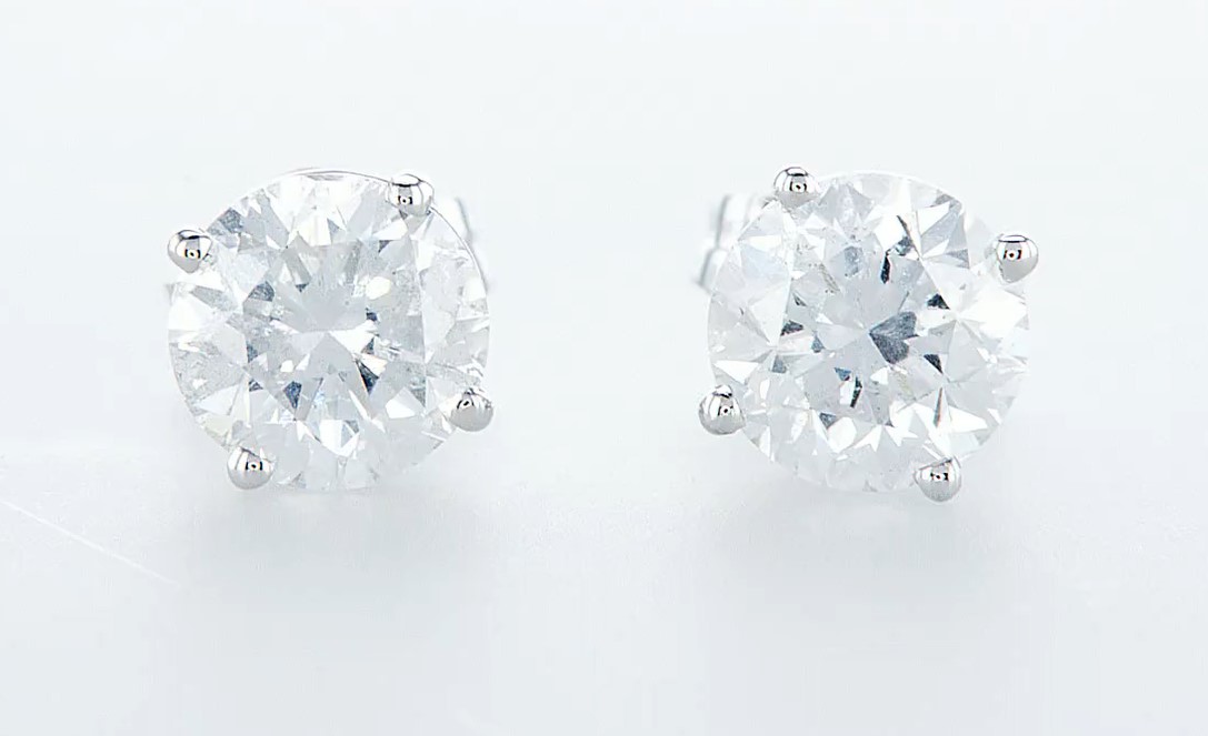 14 kt. White gold - Earrings - 2.00 ct Diamond - Diamonds - Image 2 of 6