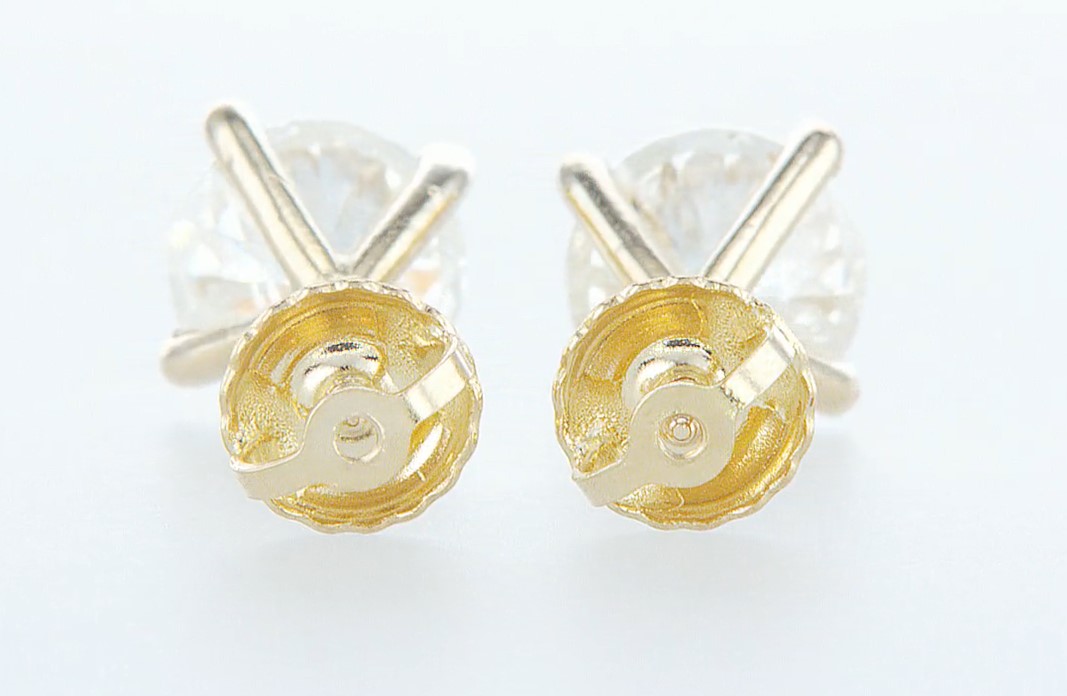 14 kt. Yellow gold - Earrings - 2.00 ct Diamond - Diamonds - Image 6 of 7