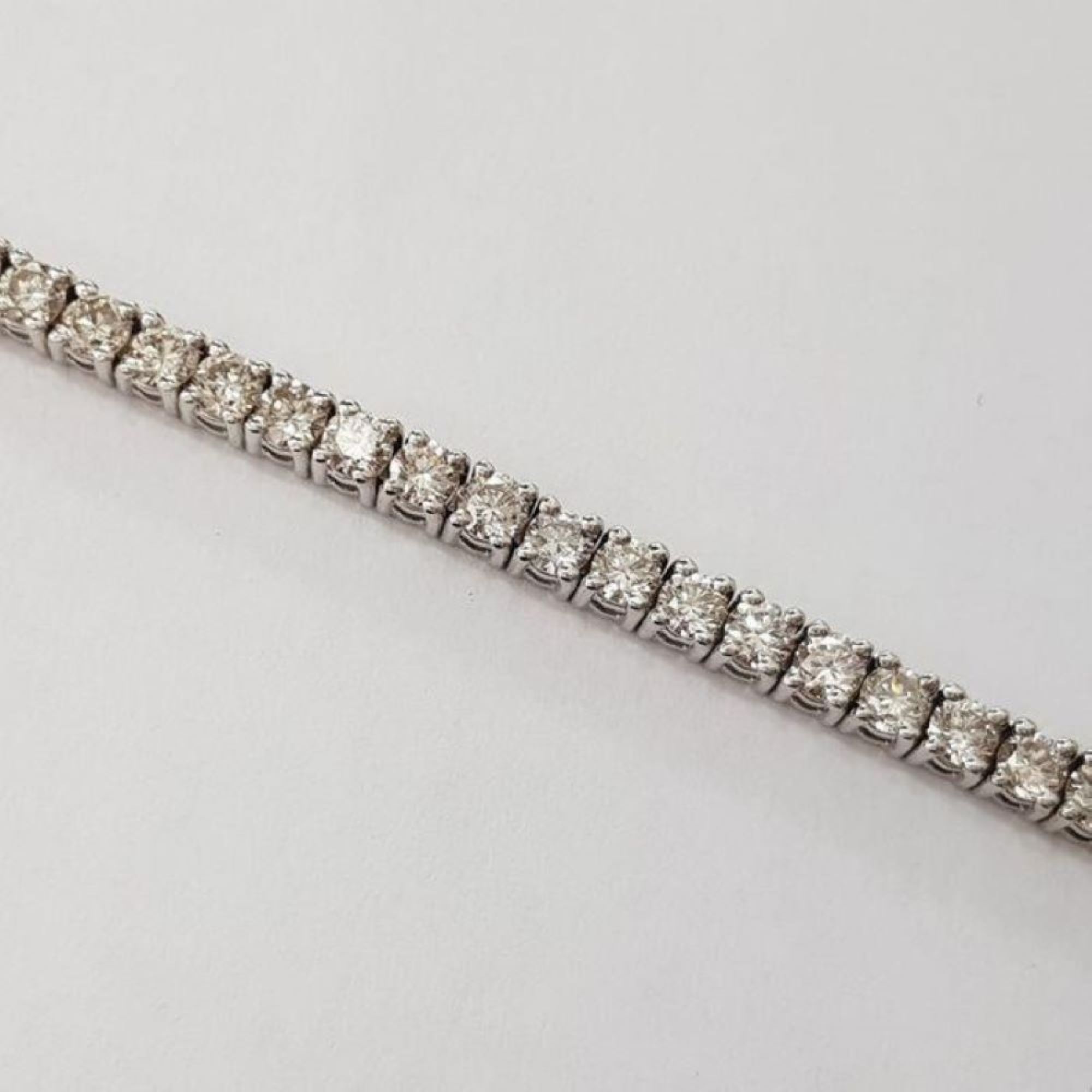 14 kt. White gold - Bracelet - 3.75 ct Diamond - Image 3 of 5