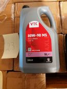 52 x 5 litre tubs of VTC 80W-90 M5 mineral based gear oil/axle fluid on 1 pallet (pallet 23)