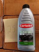 420 x 1 litre bottles of Carlube SAE 30 HD motor oil on 1 pallet (pallet 25)