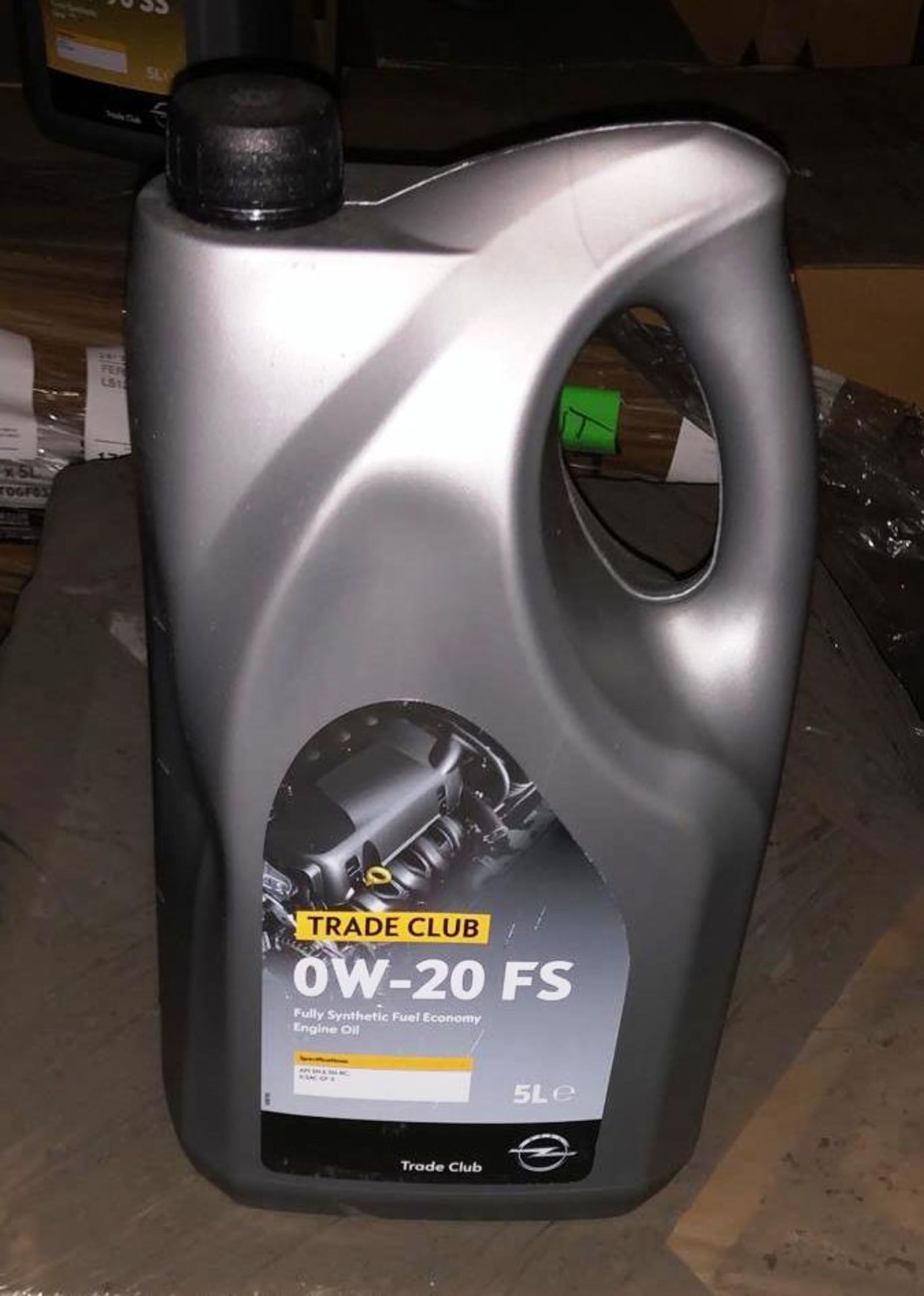52 x 5 litre tubs of Trade Club 0W-20 FS fully synthetic fuel economy engine oil on 1 pallet (pallet