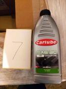 420 x 1 litre bottles of Carlube SAE 30 HD motor oil on 1 pallet (pallet 7)