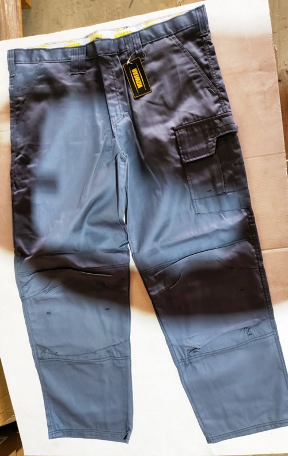 Appx 10 x Vizwear grey action line trousers in size 44 regular new in original packaging - Image 2 of 2