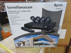 3 X New & Boxed Byron Dvr500Set. Professional Cctv System. 4 Camera 500Gb. 4 Colour Cameras, Bu...