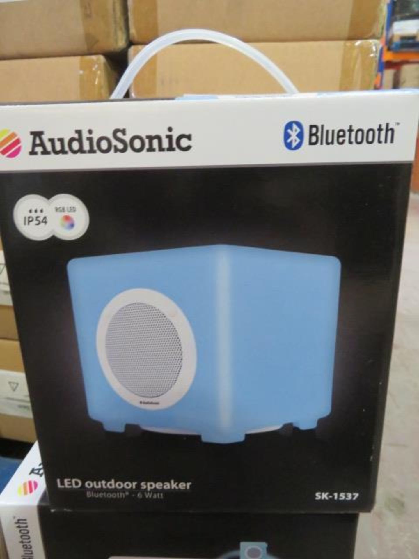 New & Boxed Audio Sonic Bluetooth Sk1537 Outdoor Led Colour Changing Speaker. 6 Watt.