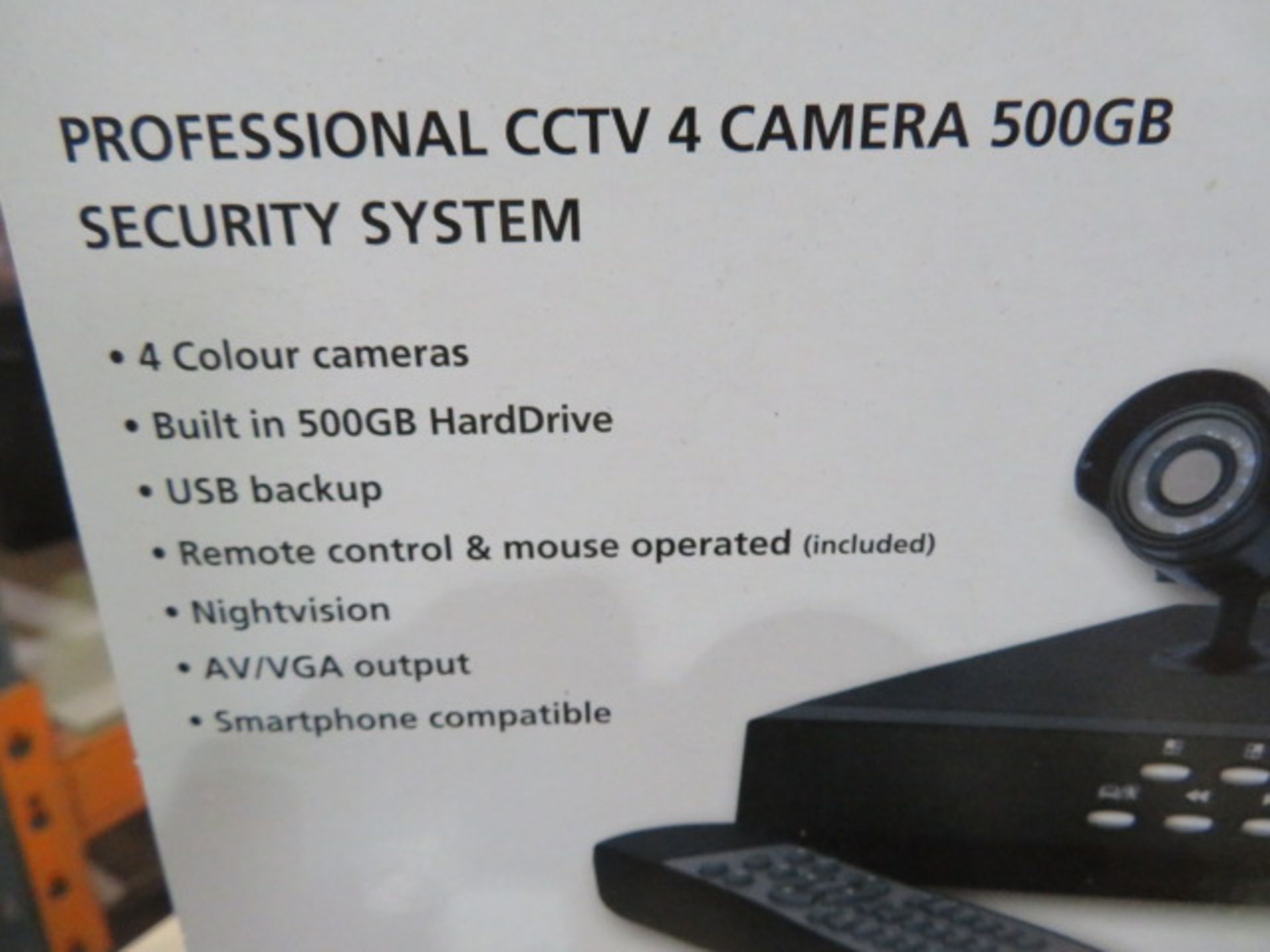 3 X New & Boxed Byron Dvr500Set. Professional Cctv System. 4 Camera 500Gb. 4 Colour Cameras, Bu... - Image 2 of 3