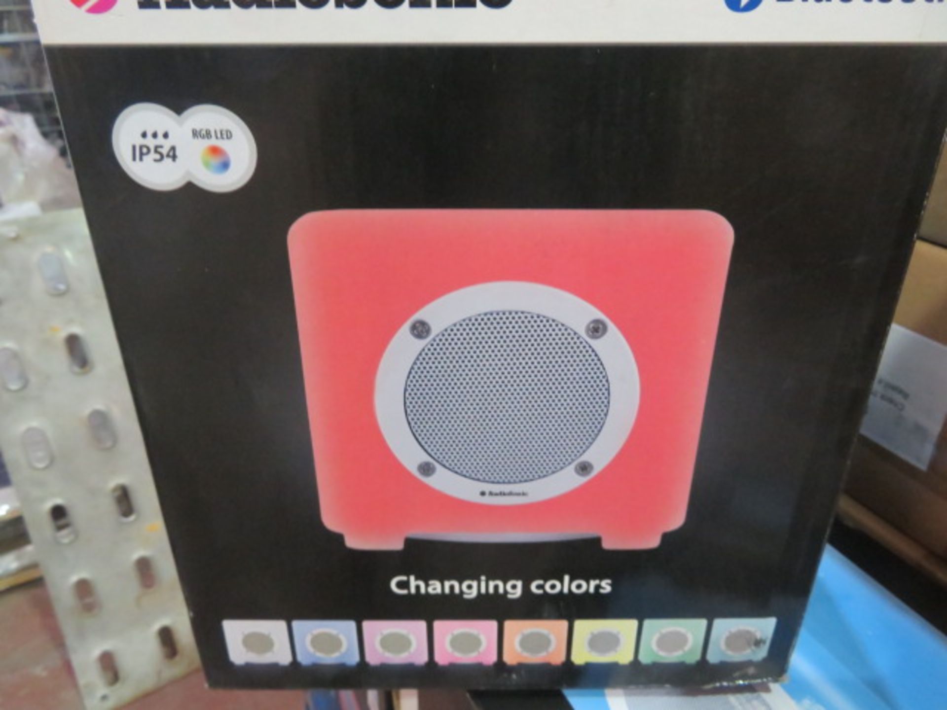 New & Boxed Audio Sonic Bluetooth Sk1539 Outdoor Led Colour Changing Speaker. 10 Watt. - Image 2 of 2