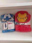 50 X Marvel Avengers Cuddle Blankets New In Sealed Packaging Rrp £8.99