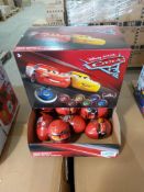 100 X Disney Pixar Cars Trick Wheels 6 To Collect In Retail Display Rrp £2.99