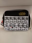 100 X Pieces Of Star Wars Messenger Bags Storm Trooper Design With Shoulder Carry Strap Or