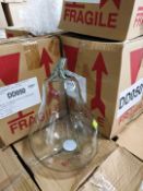 30 X Glass Apple Shaped Terrarium Brand New And Sealed In Individual Boxes Similar Rrp £29