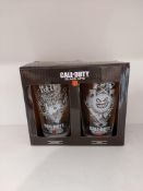 50 X Twin Packs Of Call Of Duty Black Ops Drinking Glass Set. Rrp £9.99