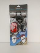 50 X Gear'D 9 Led Bike Light Set Rrp £29.99