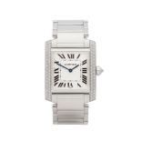 Cartier Tank Francaise WE1009S3 or 2404MG Ladies White Gold Diamond Watch