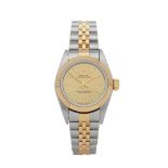 Rolex Oyster Perpetual 26 67193 Ladies Stainless Steel & Yellow Gold Watch