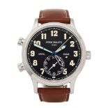 Patek Philippe Calatrava Pilot Travel Time 5524G-001 Men White Gold Watch