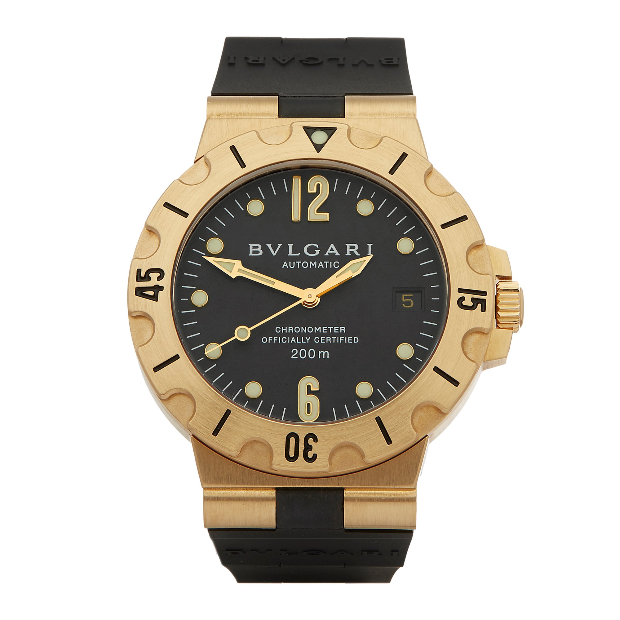 Bulgari Diagono SD 38 G Unisex Yellow Gold Watch