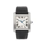 Cartier Tank Francaise 2564 or W5101755 Men Stainless Steel Watch