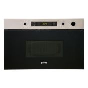 (KA18) Prima PRCM111 Fully Integrated Microwave in Black & Stainless Steel RRP: £299.99. (H)3...