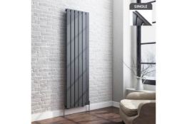NEW & BOXED 1600x452mm Anthracite Single Flat Panel Vertical Radiator.RC209.RRP £307.99 each. ...