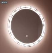 NEW 600x600mm Neptune Round Illuminated LED Mirror. RRP £349.99.ML6000.We love this mirr...