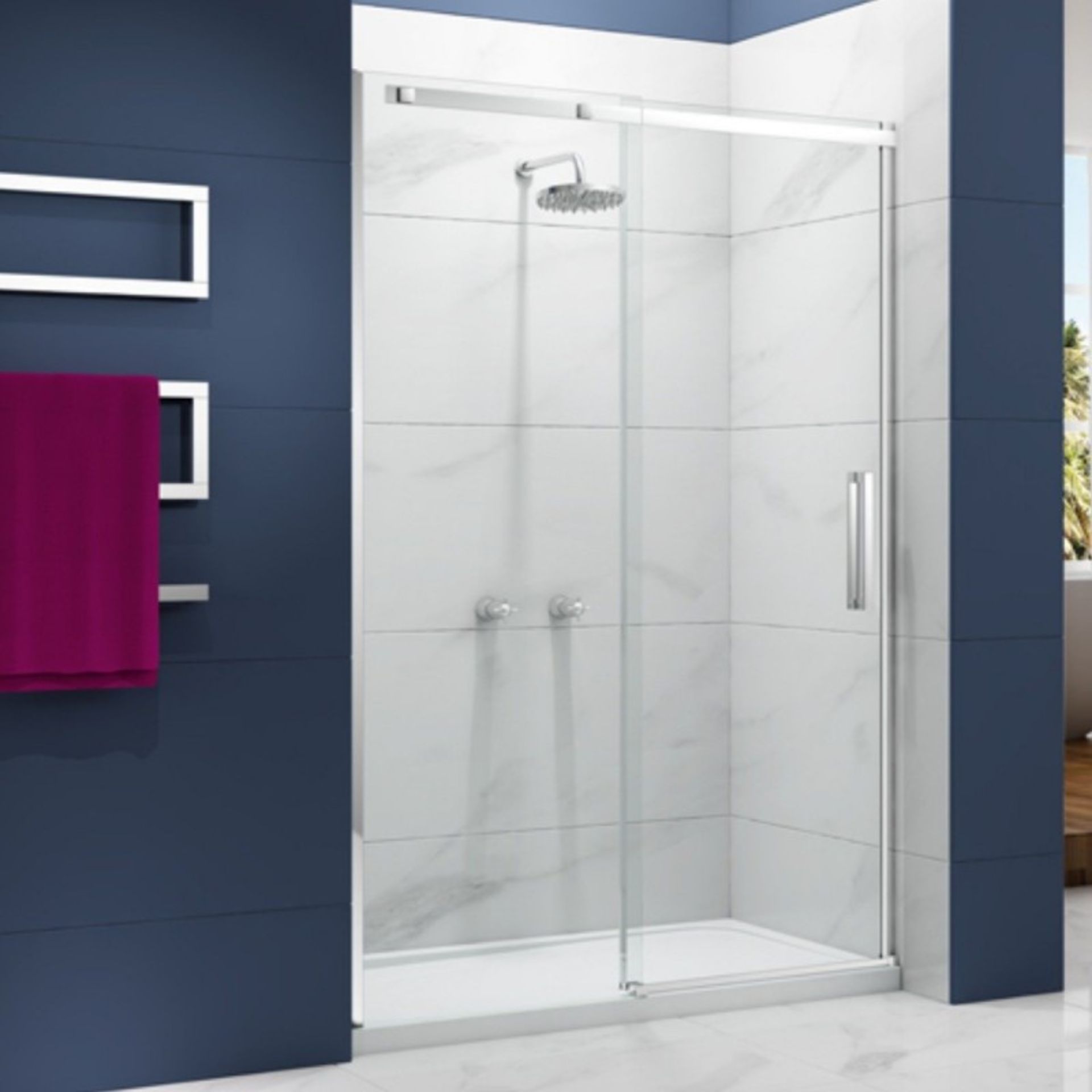 NEW 1700mm - 6mm - Sliding Door Shower Enclosure. RRP £763.99.6mm - Image 3 of 4