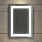 NEW 500x700mm Modern Illuminated Backlit LED Light Bathroom Mirror + Demister Pad. RRP £299.99...