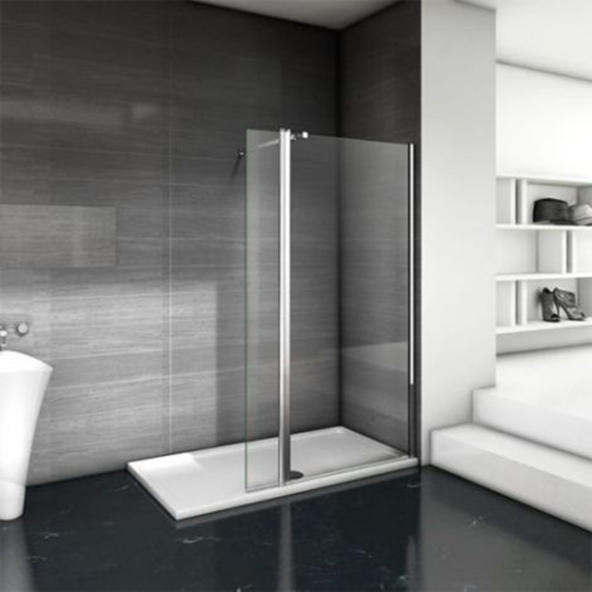 NEW (NS22) 900 + 300mm - 8mm - Premium Framless Wetroom and Rotatable Panel . RRP £749.99. 8... - Image 2 of 2