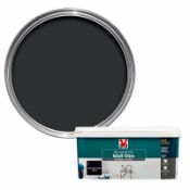 Brand New 8 Litres x V33 Midnight Black Satin Renovation Wall Tiles Paint Bathroom Kitchen. 2 in 1 n