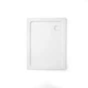 NEW (NS67) 1000x760mm Rectangular Stone Shower Tray - Ultra Slim.RRP £399.99.Low profile ultr...