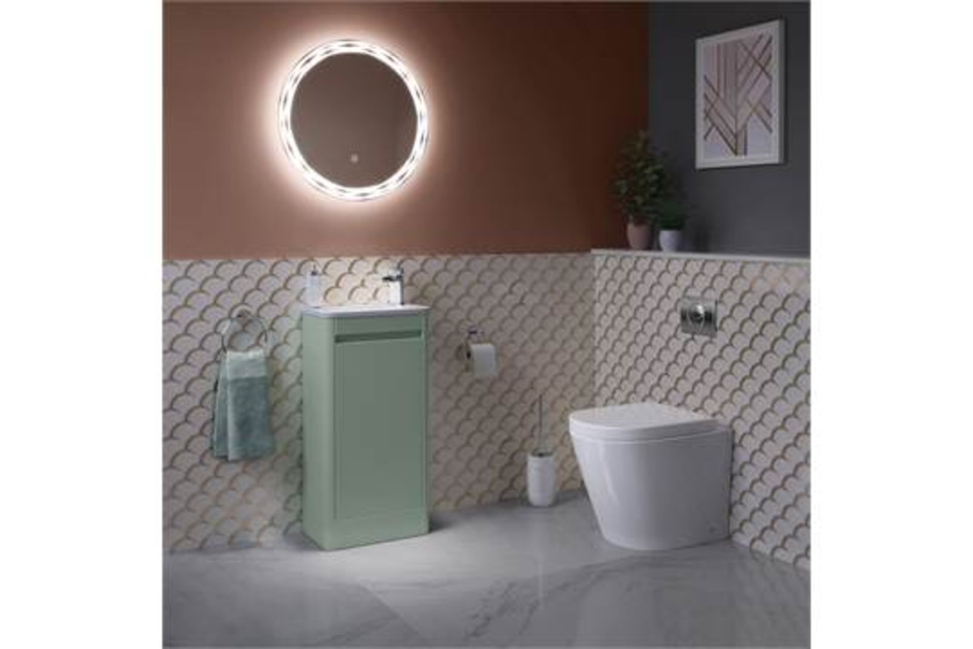 NEW 600x600mm Neptune Round Illuminated LED Mirror. RRP £349.99.ML6000.We love this mirror as... - Image 3 of 3