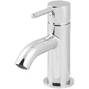 NEW (EX109) HOFFELL SINGLE LEVER BASIN MONO MIXER TAP WITH POP-UP WASTE. Chrome-plated brass. E...