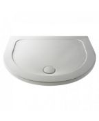 Brand New (PC129) Twyfords 770mm Hydro D Shape White Shower tray.Low profile ultra slim design Gel c