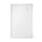 NEW (EX72) 1400x900mm Rectangular Ultra Slim Stone Shower Tray. Low profile ultra slim design G...