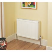 NEW (EX190) KUDOX PREMIUM TYPE 22 DOUBLE-PANEL DOUBLE CONVECTOR RADIATOR 600 X 600MM WHITE. Hor...