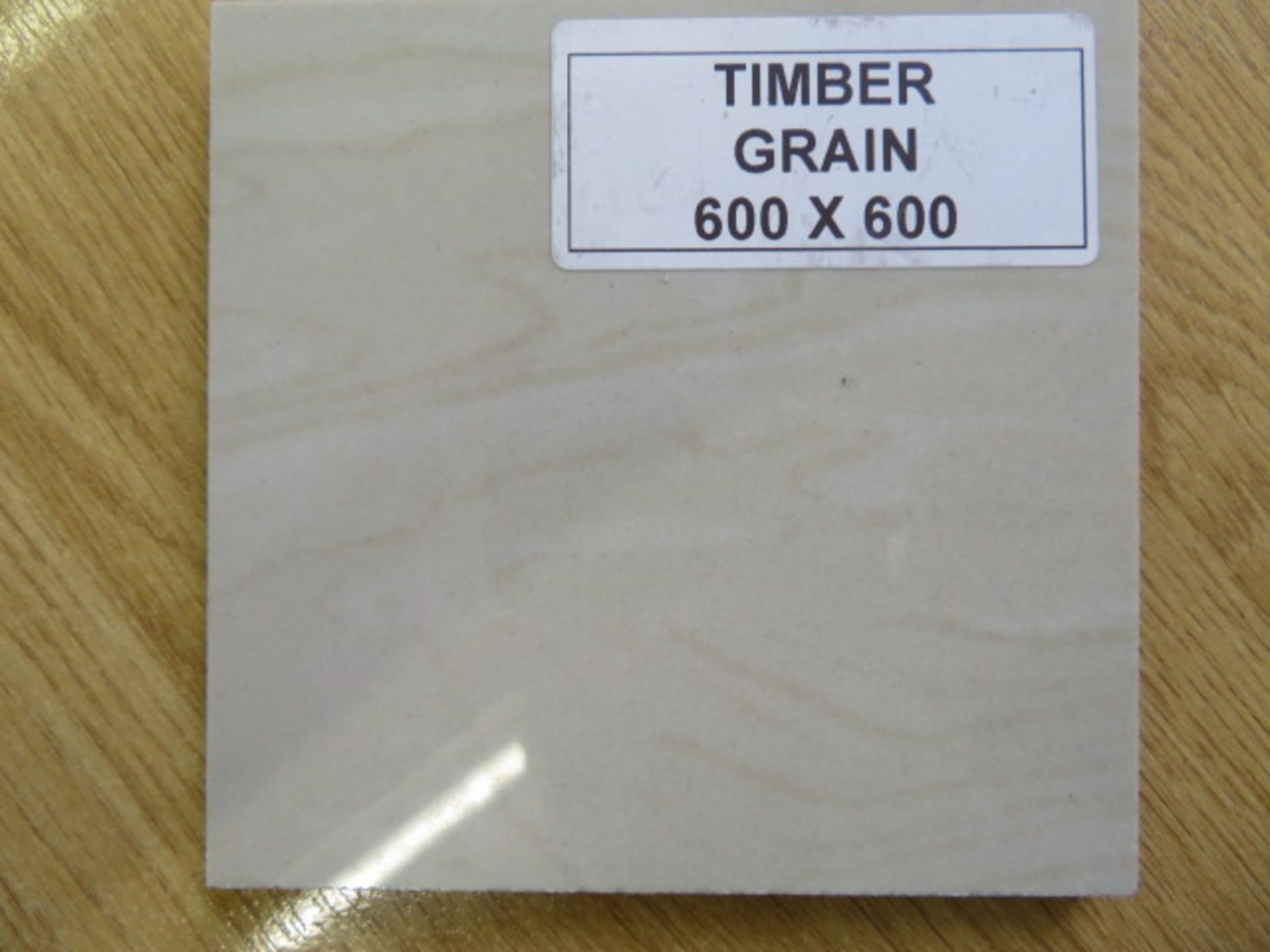 NEW 7.22 Square Meters of Timber Grain Wall and Floor Tiles. 600x600mm per tile. 10mm thick. ... - Image 2 of 3