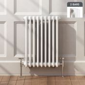 NEW & BOXED 600x420mm White Double Panel Horizontal Colosseum Traditional Radiator. RRP £199...