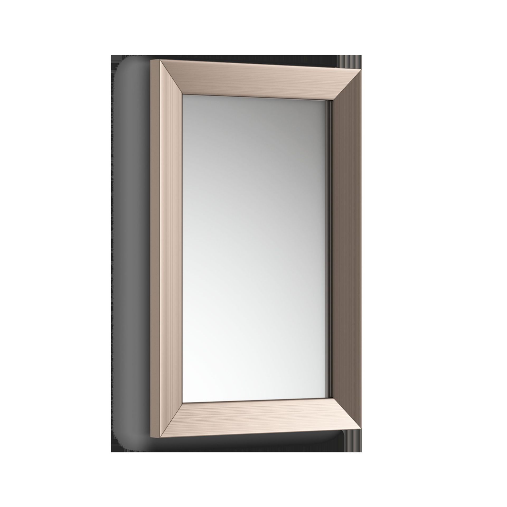 NEW 300x450mm Clover Metallic Nickel Framed Mirror. ML8005. Made from eco friendly recycled pla... - Image 3 of 3