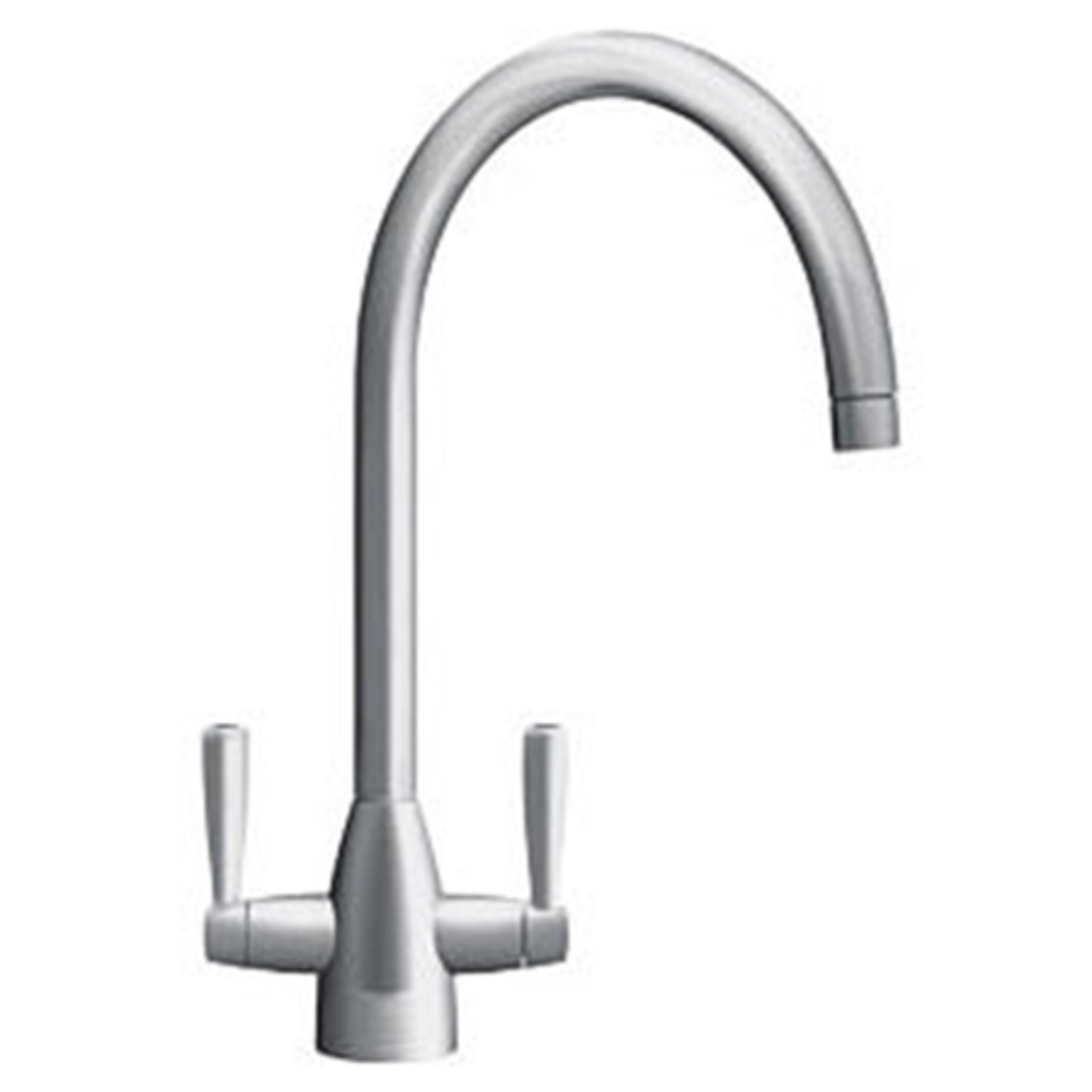 NEW (N16) FRANKE EIGER KITCHEN TAP SILK STEEL. RRP £281.99. Contemporary bi-flow tap Built in... - Image 3 of 3