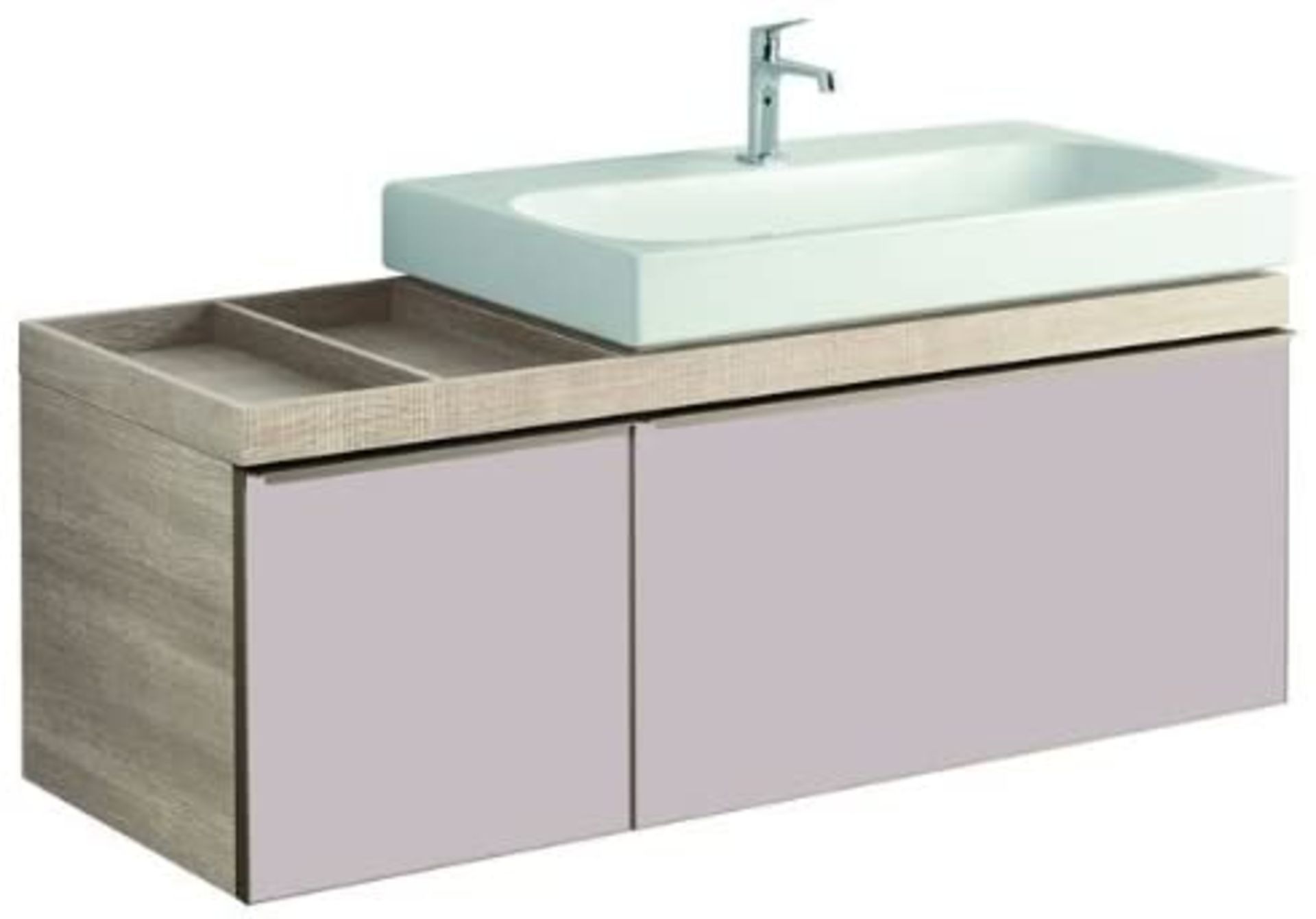 Keramag (EX161) 1350mm Citterio Storage Unit Shelf Left. RRP £1,335.99. Basin and counter top ... - Image 2 of 2