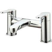 (Q145) Lecci Chrome-plated Bath Mono mixer Tap. This contemporary style chrome bath mixer from ...