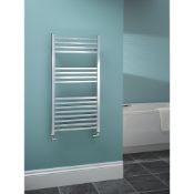 (Tt28) 1000X500Mm Cadiz Designer Towel Radiator 1000 X 500Mm Chrome. High Quality, Chrome-Plate...