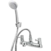 NEW (EX111) NETLEY DECK-MOUNTED BATH/SHOWER MIXER. 1/4 Turn Suitable for High & Low Pressure S...