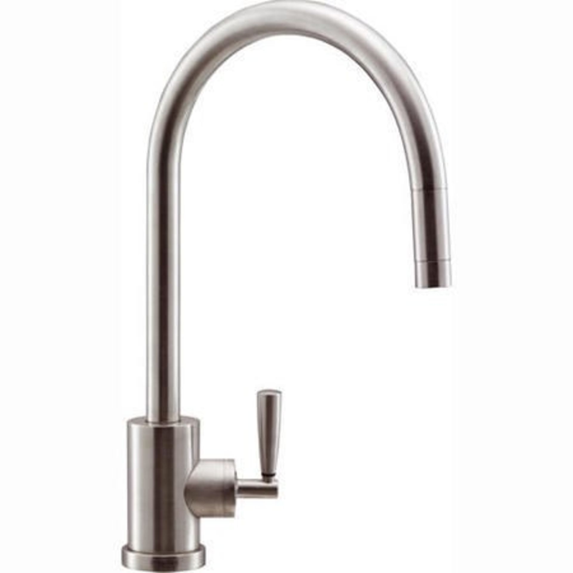 (EX82) NEW FRANKE FUJI PULL OUT NOZZLE KITCHEN TAP SILKSTEEL. Contemporary single flow tap Pul...