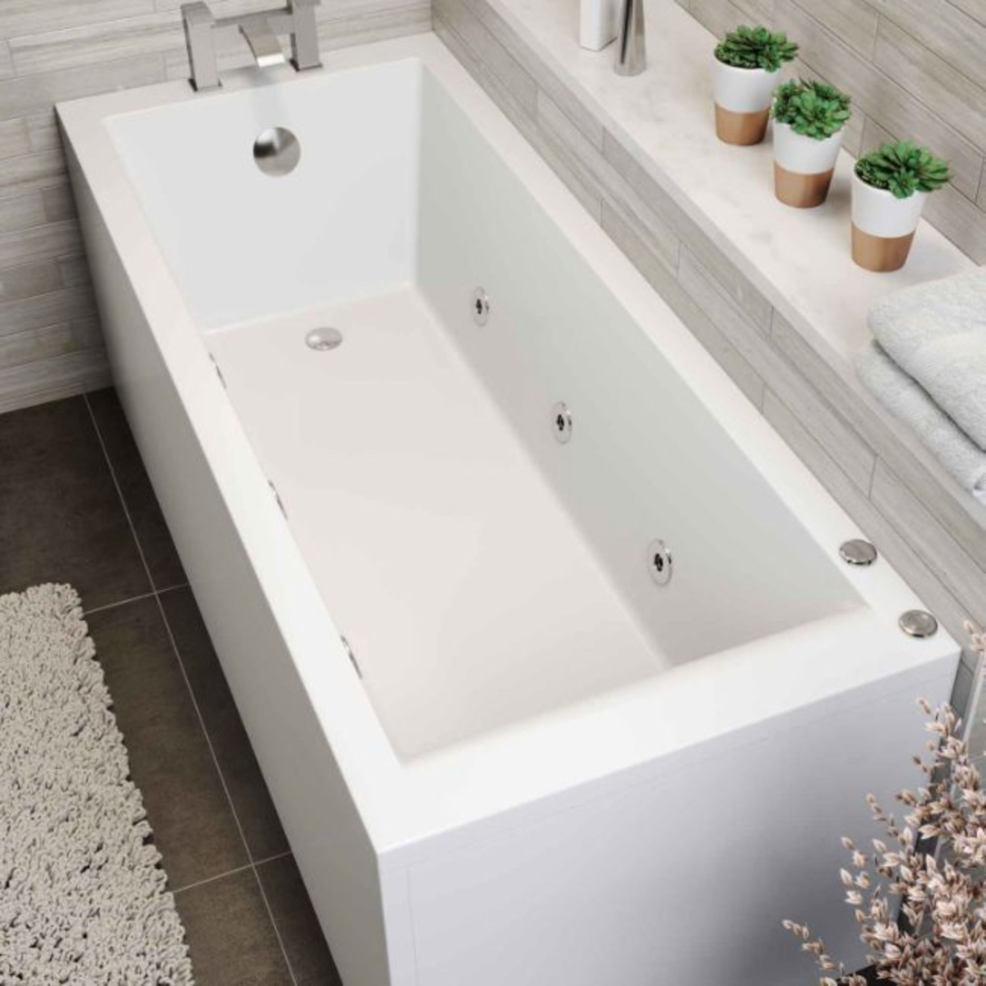 NEW 1700x700x545mm Whirlpool Jucuzzi Single Ended Bath - 6 Jets. RRP £1,299.99.Spa Experiance... - Image 2 of 3