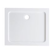 (JL43) 900x760mm Rectangular Ultra Slim Stone Shower Tray. RRP £204.99.Low profile ultra slim...